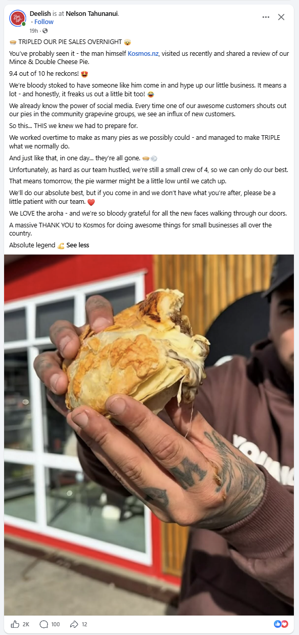deelish Facebook page